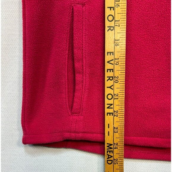 Woolrich Womens Fleece Vest Small Fuchsia Pink Warm Cozy Classic - Picture 3 of 10